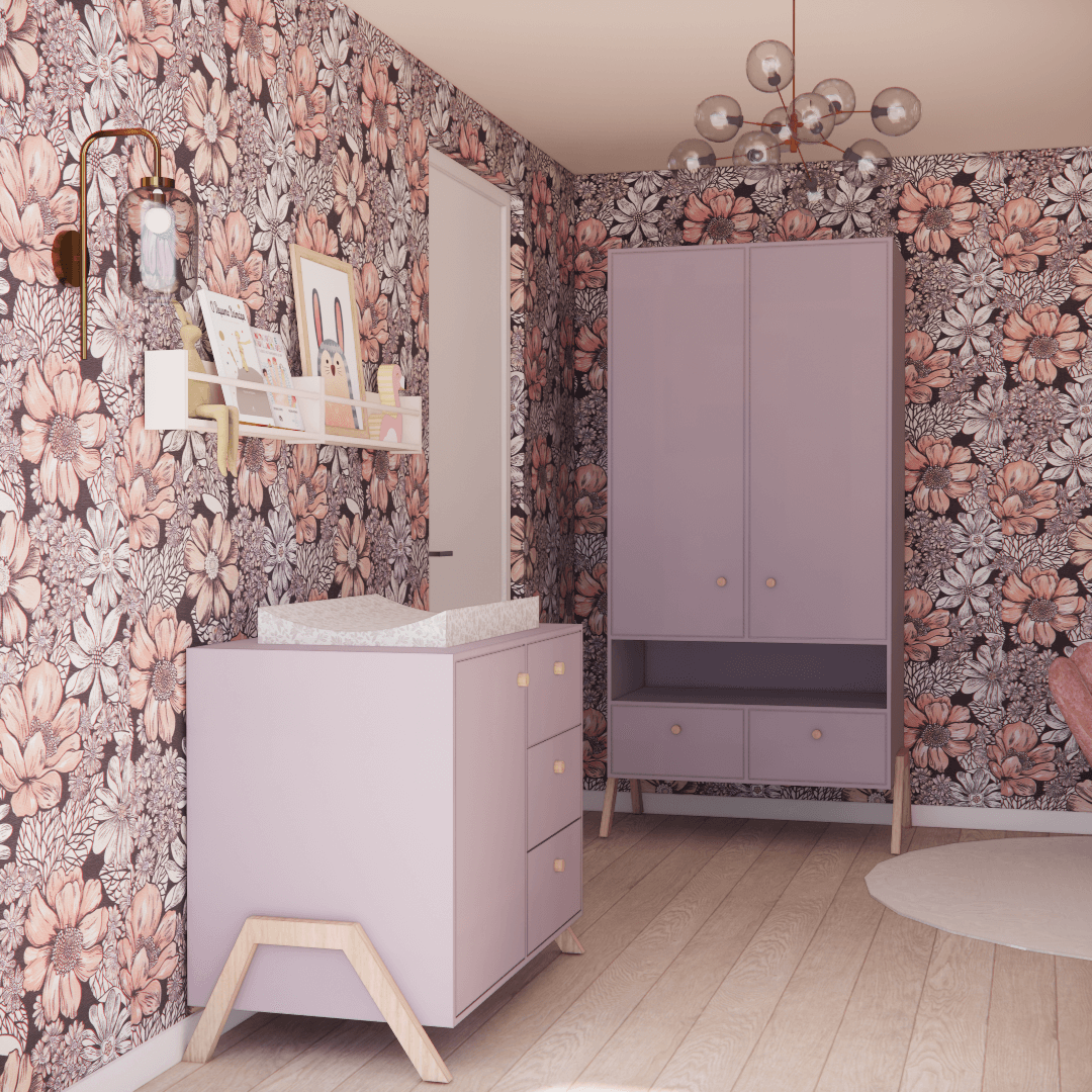 FLOWERY PINK | Babykamer ontwerp
