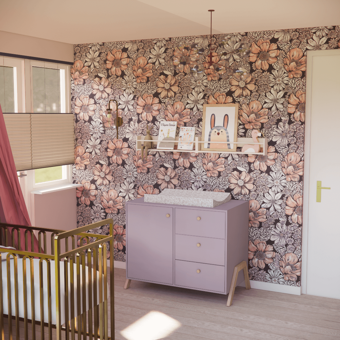 FLOWERY PINK | Babykamer ontwerp